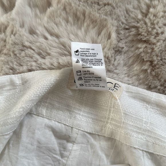 L*Space Ioana Shorts Plaid Textured Mini Cream Size L - Picture 9 of 9